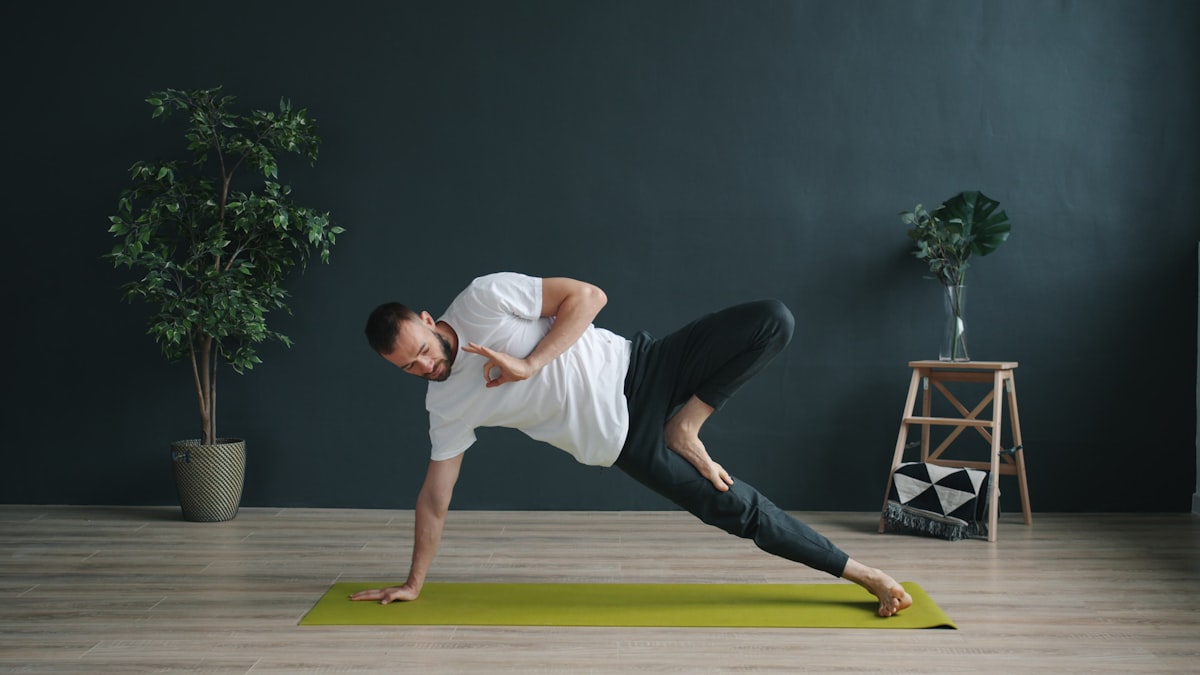 Warrior pose yoga sequence
